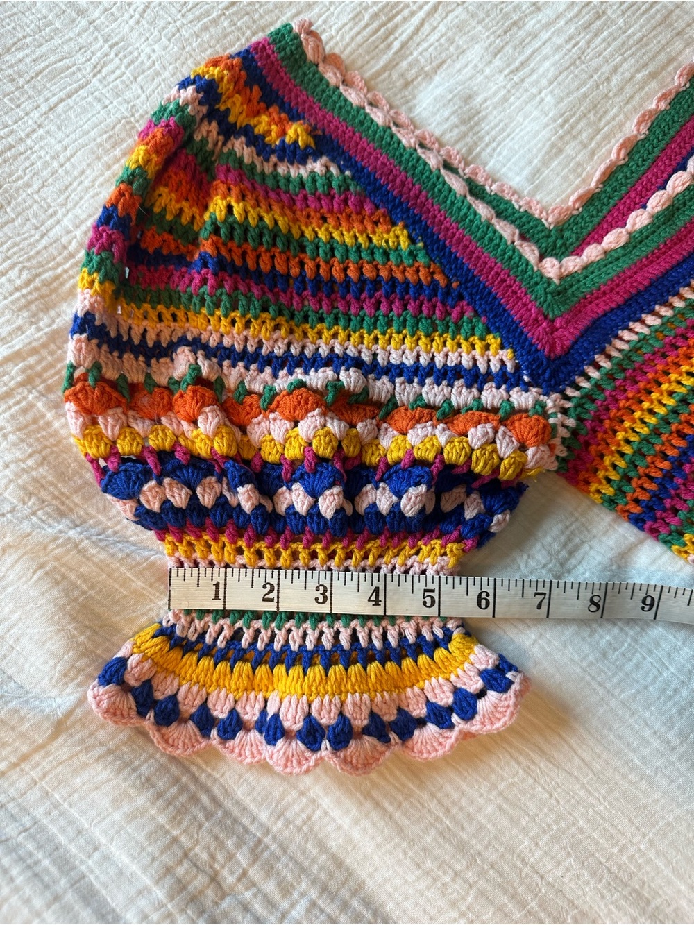 FARM Rio Multi Stitches Crochet Belted Top NWT S - Picture 11 of 12